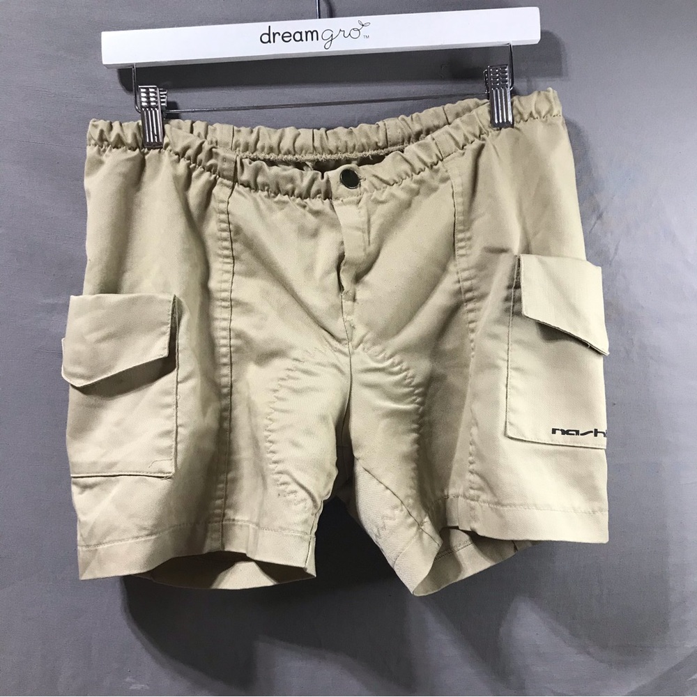 Bike Nashbar - Drawstring Elastic Waist Shorts - Khaki - Men’s Size Medium
